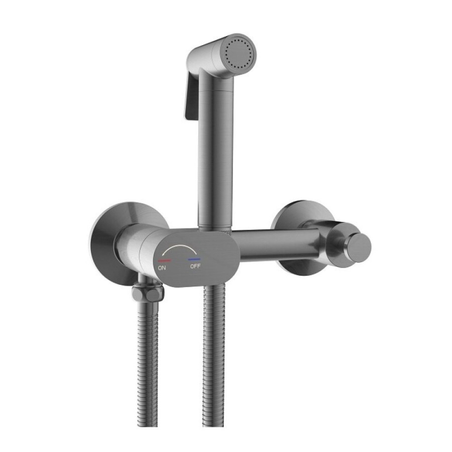 Гигиенический душ RGW Shower Panels SP-216Gr 581408216-11 со смесителем, оружейная сталь