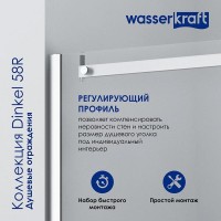 Душевая дверь WasserKRAFT 58R30 130 х 200 см
