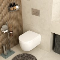 Инсталляция для унитаза WasserKraft Dinkel 58TLT.010.ME.BN03, механическая клавиша никель