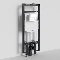 Инсталляция для унитаза WasserKraft Dinkel 58TLT.010.ME.CH04, механическая клавиша хром