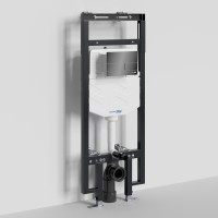 Инсталляция для унитаза WasserKraft Dinkel 58TLT.010.ME.PB04, механическая клавиша черная