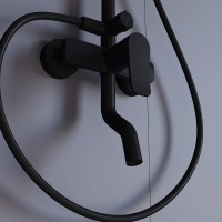 Душевая система RGW Shower Panels SP-25В 59140125-04, цвет черный