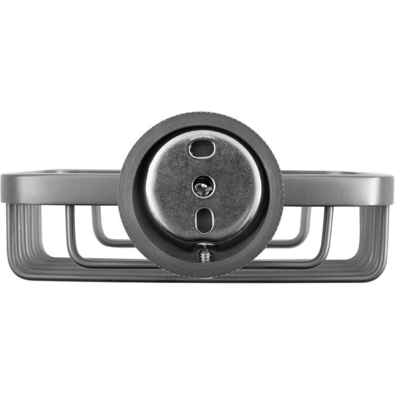 Мыльница металлическая Allen Brau Priority 6.31004-MG, графит брашированный