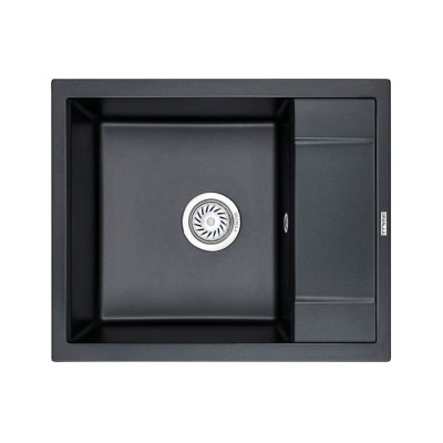 Кухонная мойка Granula GR-6002 6002sv, шварц