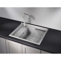 Кухонная мойка Granula Kitchen Space 60 см, алюминиум, 6004Al