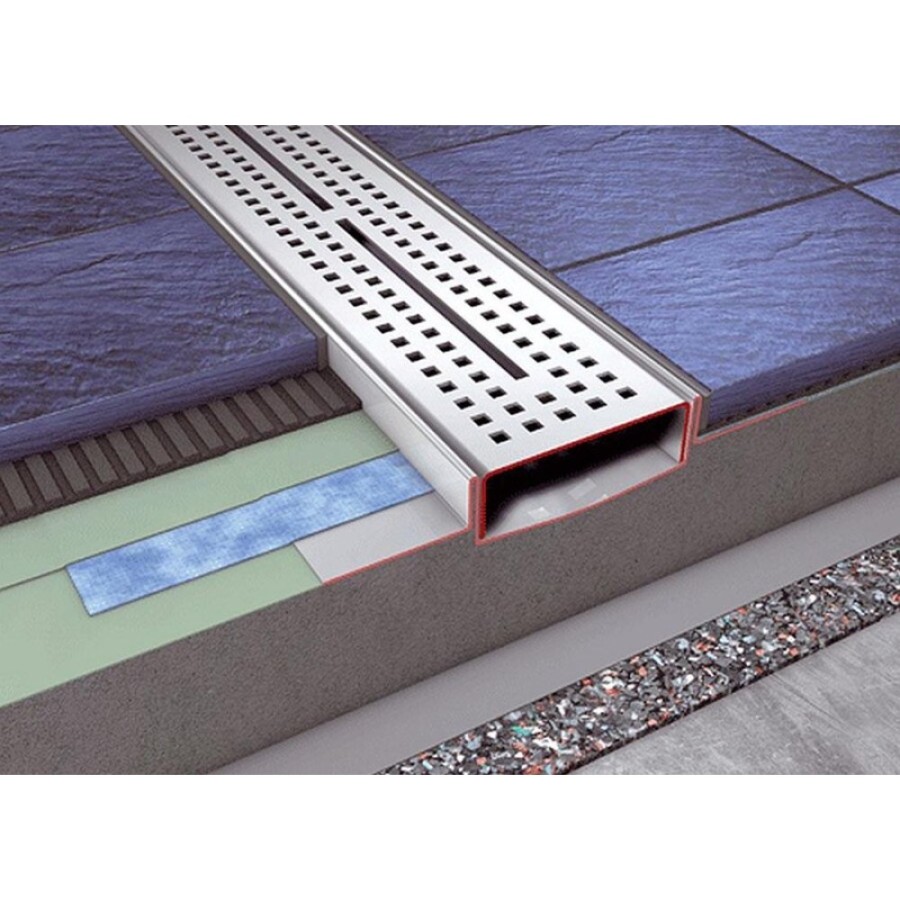 Дренажный канал прямой с гидроизоляцией TECE Drainline 600700, 70 см, Seal System, хром матовый