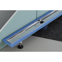 Дренажный канал прямой с гидроизоляцией TECE Drainline 600700, 70 см, Seal System, хром матовый