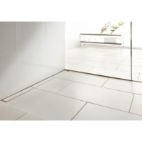 Решетка основа для плитки TECE Plate 600770 Drainline, 70 см, для слива из нержавеющей стали прямая, хром матовый