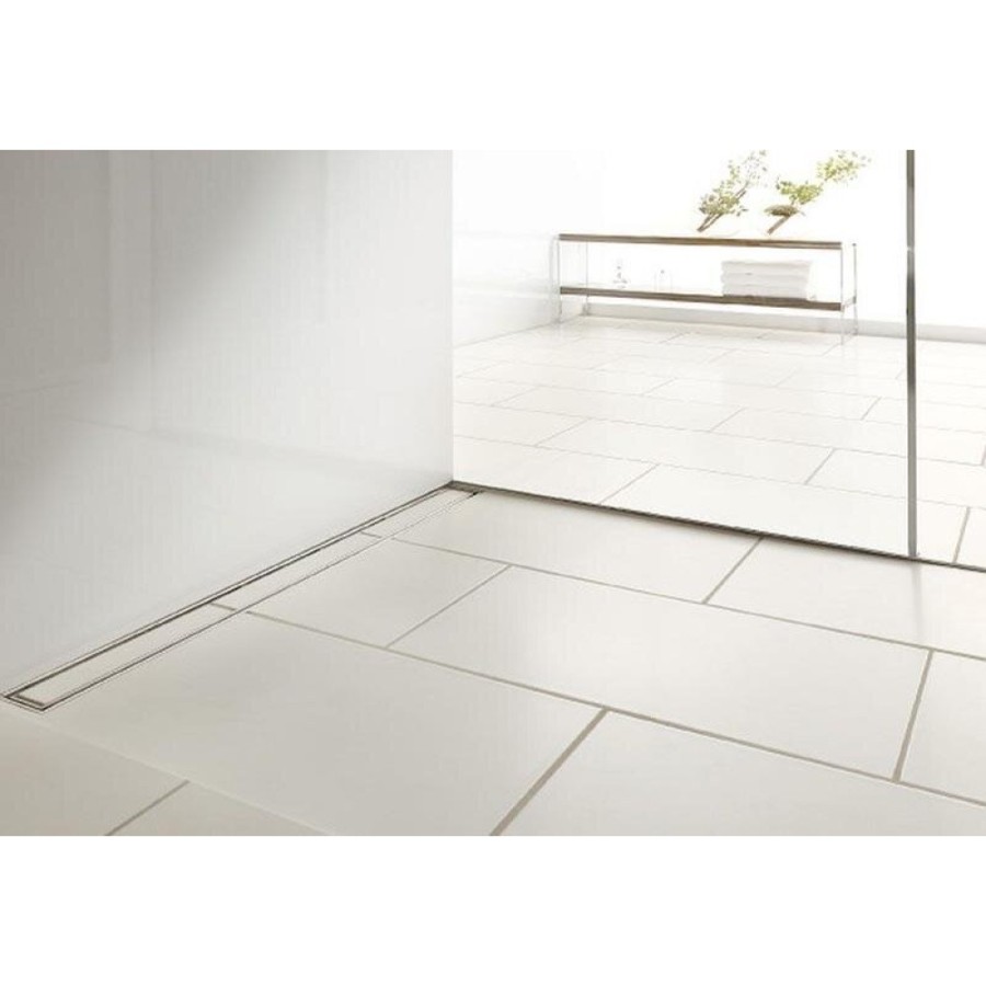 Решетка основа для плитки TECE Plate 600770 Drainline, 70 см, для слива из нержавеющей стали прямая, хром матовый