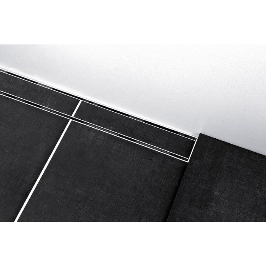 Решетка TECE Drainline Plate II 600772, 70 см, для слива из нержавеющей стали прямая под плитку, хром матовый