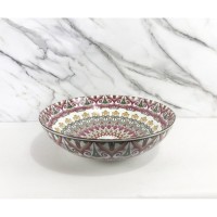 Раковина Bronze de Luxe Nafisa 40,5 см, цвет белый с рисунком, 6008