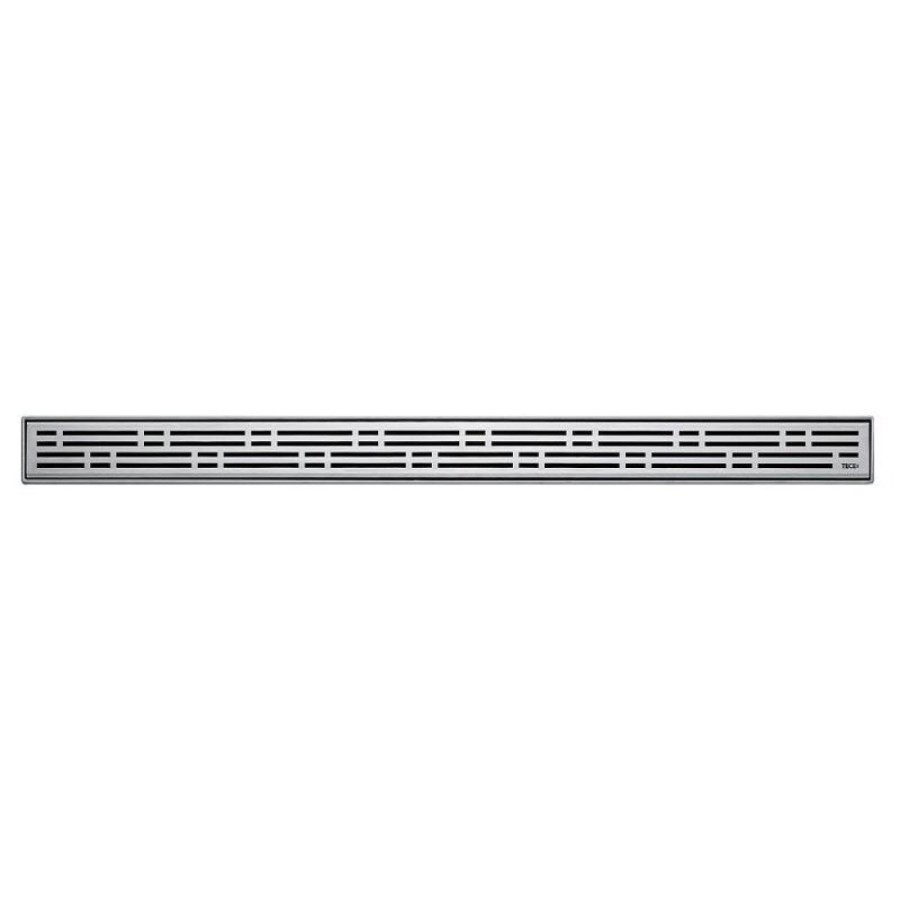Решетка TECE Drainline Basic Lines 600910, 90 см, перфорированная, серебристый металлик глянцевый