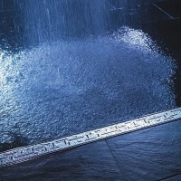 Решетка TECE Drainline Lines 600920, 90 см, для слива из нержавеющей стали прямая, серебристый металлик