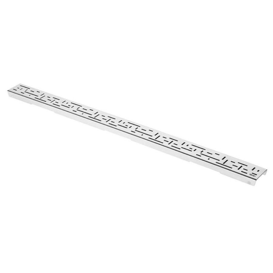 Решетка TECE Drainline Lines 600920, 90 см, для слива из нержавеющей стали прямая, серебристый металлик