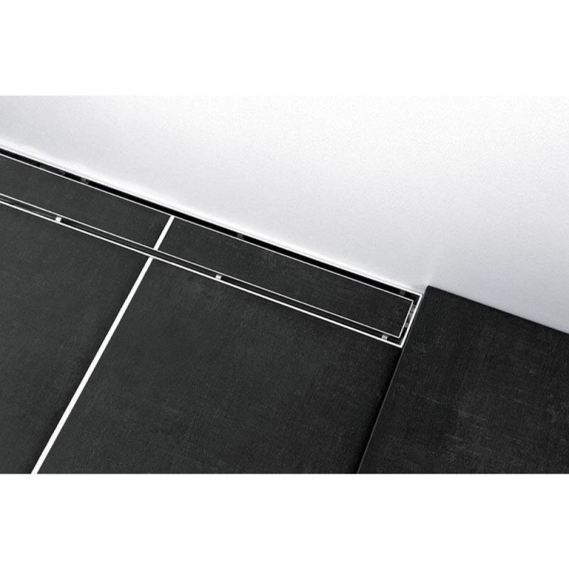 Решетка TECE Drainline Plate 600970, 90 см, для слива из нержавеющей стали прямая, серебристый металлик