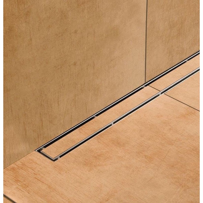 Решетка TECE Drainline Plate 600970, 90 см, для слива из нержавеющей стали прямая, серебристый металлик