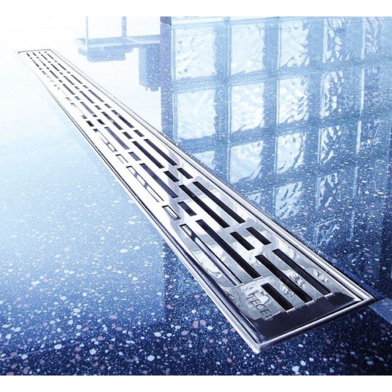 Решетка TECE Drainline 601011 Basic, 100 см, для слива из нержавеющей стали прямая, серебристый металлик