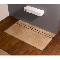 Решетка основа для плитки TECE Drainline Plate 601070, 100 см, для слива из нержавеющей стали прямая, серебристый металлик