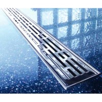 Решетка TECE Drainline Basic 601211, 120 см, для слива из нержавеющей стали прямая, серебристый металлик
