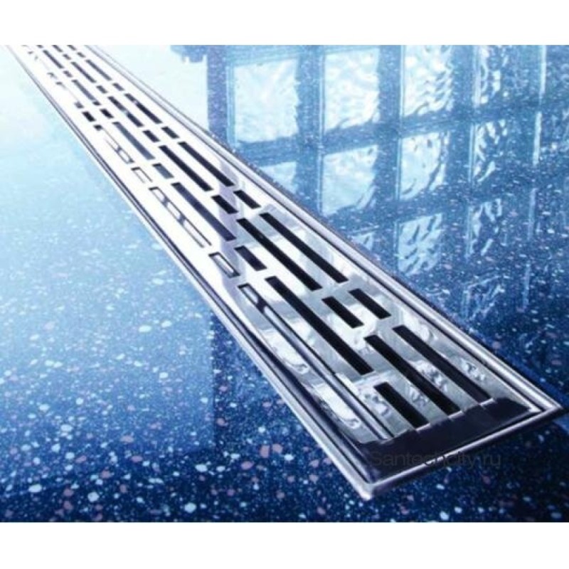Решетка TECE Drainline Basic 601211, 120 см, для слива из нержавеющей стали прямая, серебристый металлик