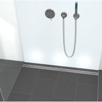 Решетка TECE Drainline Basic 601211, 120 см, для слива из нержавеющей стали прямая, серебристый металлик