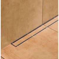 Решетка основа для плитки TECE Drainline Plate 601270, 120 см, для слива из нержавеющей стали прямая, серебристый металлик