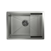 Кухонная мойка Granula Kitchen Space 6045U, 60 см, нержавеющая сталь, PVD сталь матовая