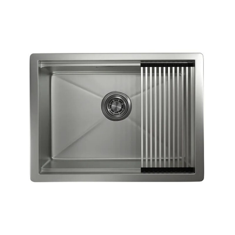 Кухонная мойка Granula Kitchen Space 6045U, 60 см, нержавеющая сталь, PVD сталь матовая