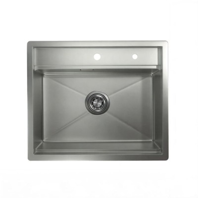 Кухонная мойка Granula Kitchen Space 6051, 60 см, нержавеющая сталь, PVD сталь матовая