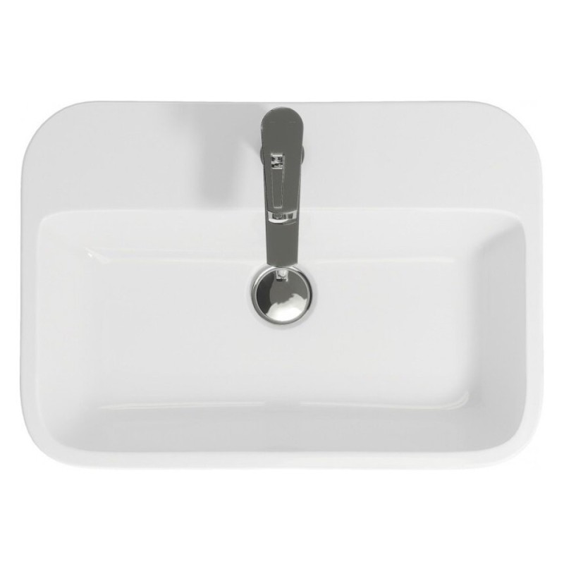 Раковина Cersanit Caspia S-UM-CAS60/1-S-w 60 см, прямоугольная, белый, 60908