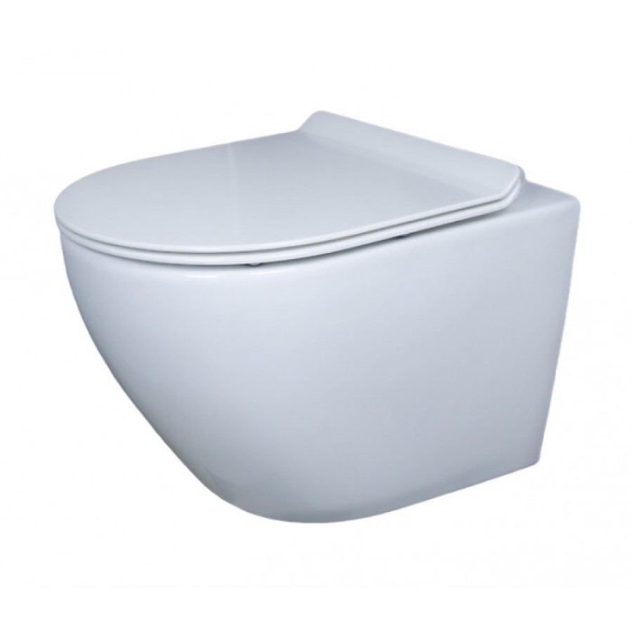 Подвесной унитаз Gid Convexo Tr2198 61107Y, безободковый, с сиденьем микролифт, белый