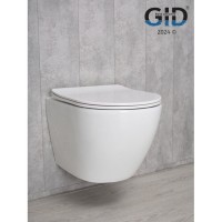 Подвесной унитаз Gid Convexo Tr2198 61107Y, безободковый, с сиденьем микролифт, белый