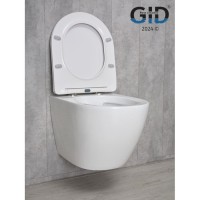 Подвесной унитаз Gid Convexo Tr2198 61107Y, безободковый, с сиденьем микролифт, белый