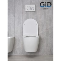 Подвесной унитаз Gid Convexo Tr2198 61107Y, безободковый, с сиденьем микролифт, белый