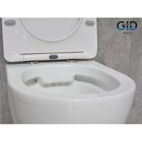 Подвесной унитаз Gid Convexo Tr2198 61107Y, безободковый, с сиденьем микролифт, белый