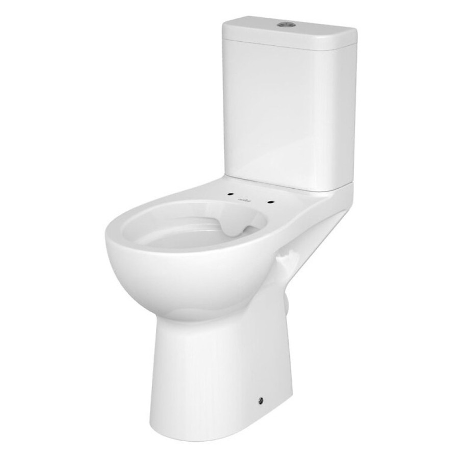 Напольный безободковый унитаз Cersanit Etiuda Clean On 010 3/6, белый, P-KO-ETI010-3/6-Con, 61187