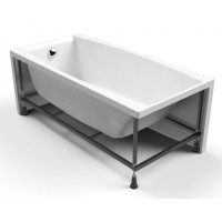 Ванна акриловая Cersanit Virgo 170 x 75 см, прямоугольная, белая, P-WP-VIRGO*170NL, 61547