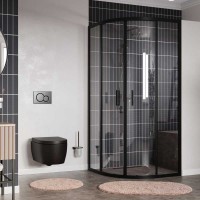 Душевой уголок WasserKRAFT Dill 61S01, 90 х 90 см, стекло прозрачное, профиль черный матовый