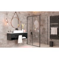 Душевой уголок WasserKRAFT Dill 61S03, 90 х 90 см, стекло прозрачное, профиль черный матовый
