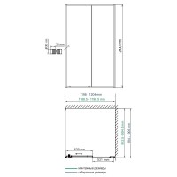 Душевой уголок WasserKRAFT Dill 61S10, 120 х 100 см, стекло прозрачное, профиль черный матовый