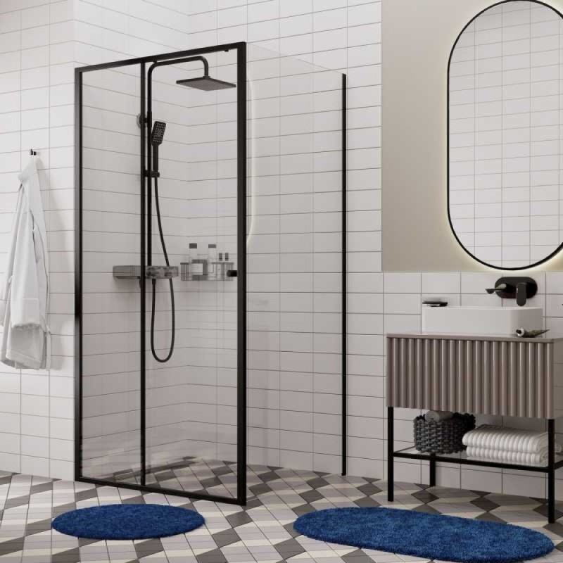 Душевой уголок WasserKRAFT Dill 61S19, 100 х 100 см, стекло прозрачное, профиль черный матовый