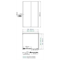 Душевой уголок WasserKRAFT Dill 61S19, 100 х 100 см, стекло прозрачное, профиль черный матовый
