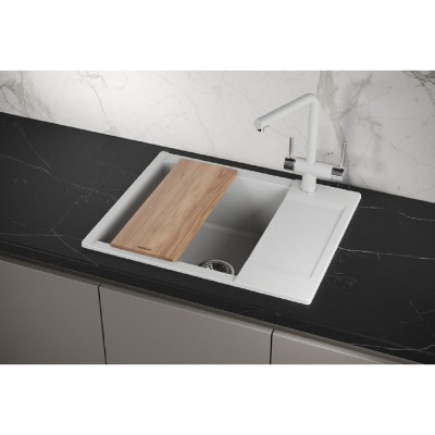 Кухонная мойка Granula Estetica ES-6202 6202, Арктик, арктик (белый)
