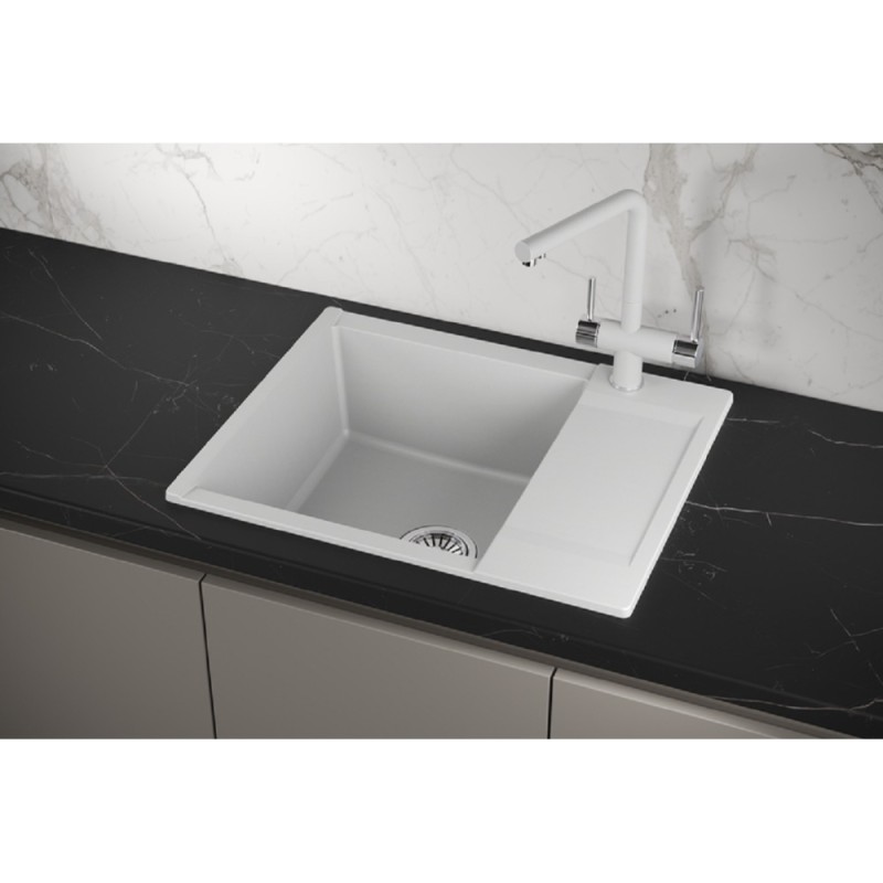 Кухонная мойка Granula Estetica ES-6202 6202, Арктик, арктик (белый)