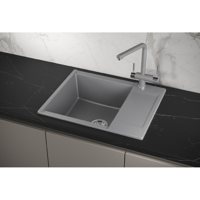 Кухонная мойка Granula Estetica ES-6202 6202, Алюминиум, алюминиум