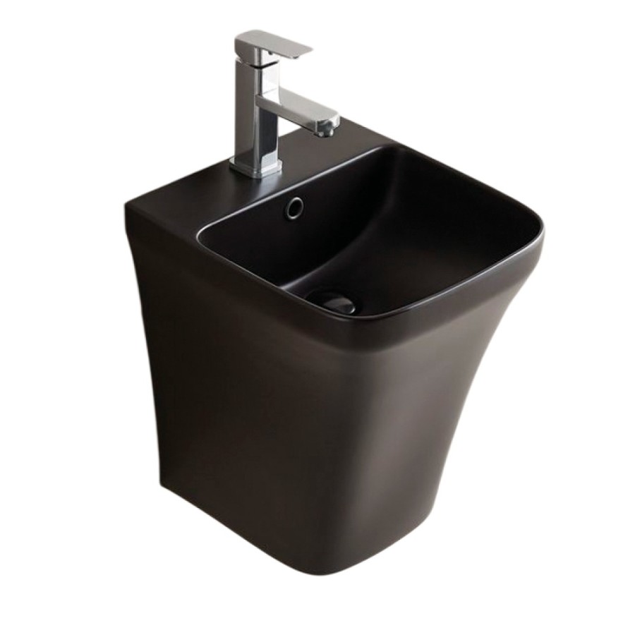 Раковина Gid Suspendido Nb102bm 62209, 36 см, фаянс, черная матовая
