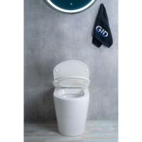 Приставной унитаз Gid Cortado TRS-263 62211Y, безободковый, с сиденьем микролифт, белый