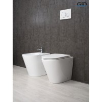 Приставной унитаз Gid Cortado TRS-263 62211Y, безободковый, с сиденьем микролифт, белый