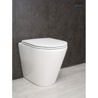 Приставной унитаз Gid Cortado TRS-263 62211Y, безободковый, с сиденьем микролифт, белый