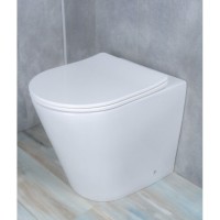 Приставной унитаз Gid Cortado TRS-263 62211Y, безободковый, с сиденьем микролифт, белый